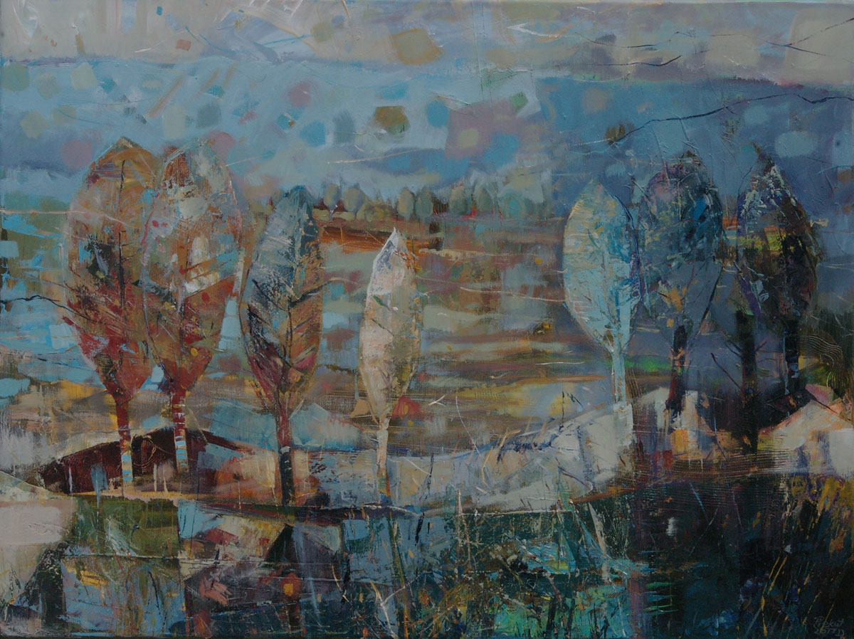 Dariusz Piekut: Na Roztoczu 60 | akryl, płótno, 60x80 cm | 2017