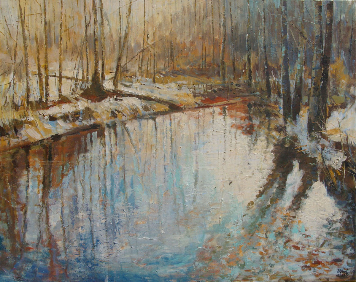Dariusz Piekut: Na Roztoczu 103 | akryl, płótno, 80 x 100 cm | 2019