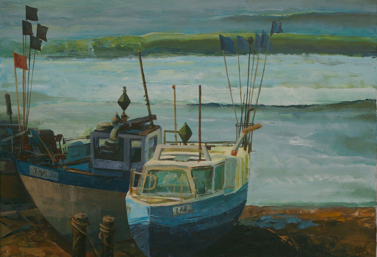 Dariusz Piekut: Nad morzem | akryl, płótno, 70x100 cm | 2020