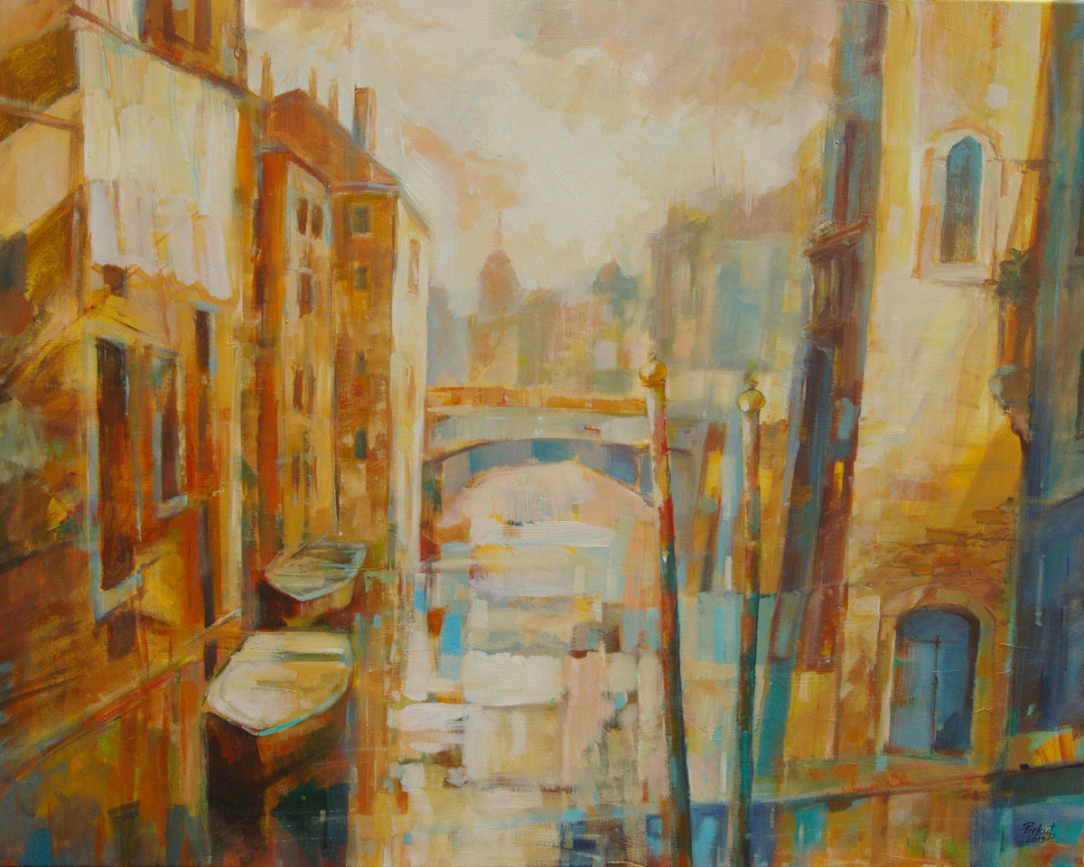 Dariusz Piekut: Weneckie Klimaty 41 | akryl, płótno, 80x100 cm | 2019
