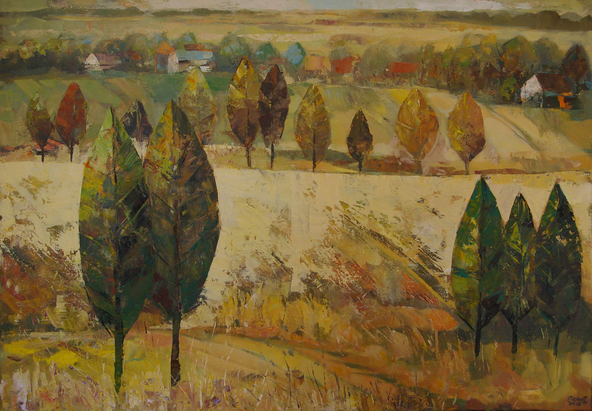 Dariusz Piekut: Na Roztoczu 74 | akryl, płótno, 70 x 100 cm | 2018