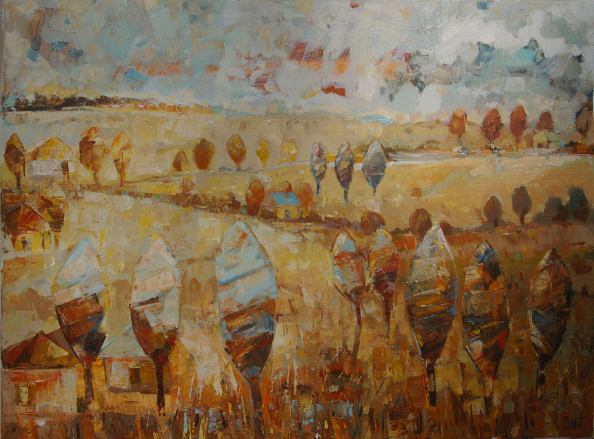Dariusz Piekut: Roztoczańska Bajka 112 | akryl, płótno, 60 x 80 cm | 2019