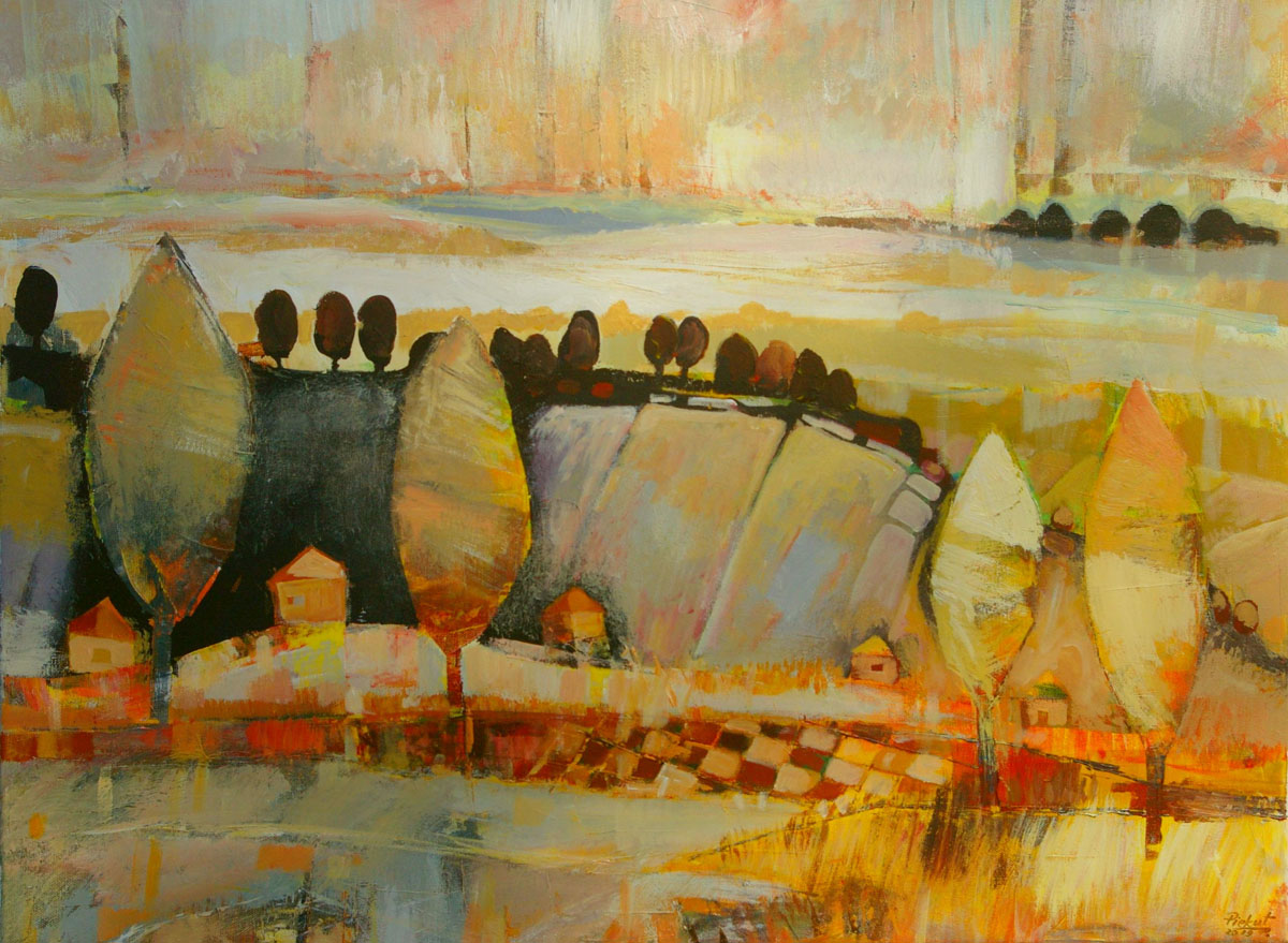Dariusz Piekut: Roztoczańska Bajka 118 | akryl, płótno, 60 x 80 cm | 2019