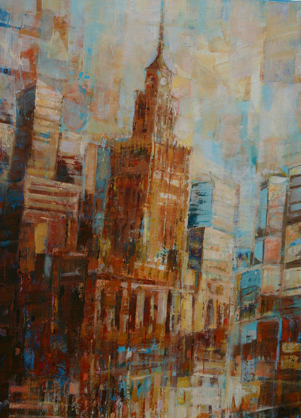 Dariusz Piekut: Pałac | akryl, płótno, 80 x 60 cm | 2020